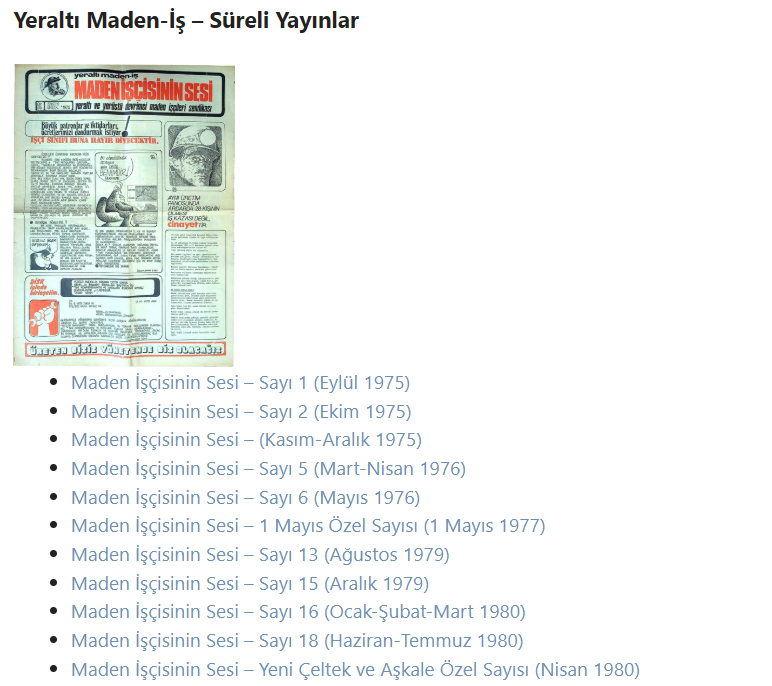 dybelgeleri's tweet photo. Yeraltı Maden-İş sayfamıza "Süreli Yayınlar" ve "Toplu İş Sözleşmeleri" bölümlerini ekledik. 👇

https://t.co/p8lkefz6la https://t.co/UZW7Q1NW9D