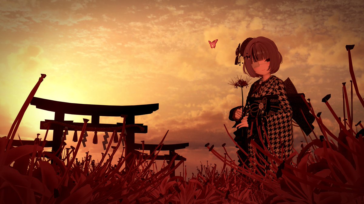 vr_mahou_yoyo's tweet photo. ⛩️ Lycoris radiata/ヒガンバナ⛩️
.
📸: @Kyutatsuki  
🌐: お彼岸  by しーの／T_Shiino
#VRChat #MyMe_VR #てんぱすおおもり #Lime3D https://t.co/dGtoxMZd5x