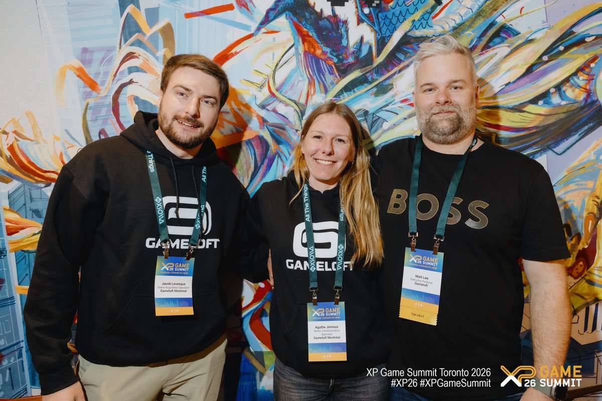 GameloftMTL's tweet photo. On a adoré cette 5e édition du #XPGameSummit à Toronto! Notre producteur exécutif Matt Lee a partagé son expertise lors d'une conférence et d'un panel, tandis que le reste de notre équipe rencontrait les participants autour de délicieux cupcakes #GameloftMontréal!#XP26 https://t.co/9n71tpVukA