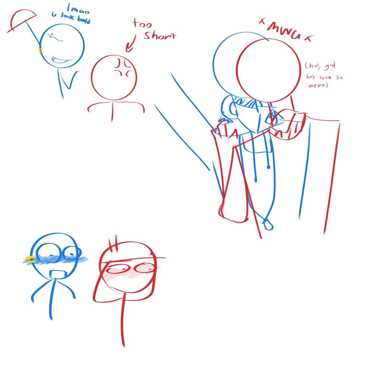 vtaree63070's tweet photo. MY SWAP AU FOR DFIGURES, YAYYYYY
(swap figures)
#dickfigures #redblue https://t.co/dufzNvqrIb