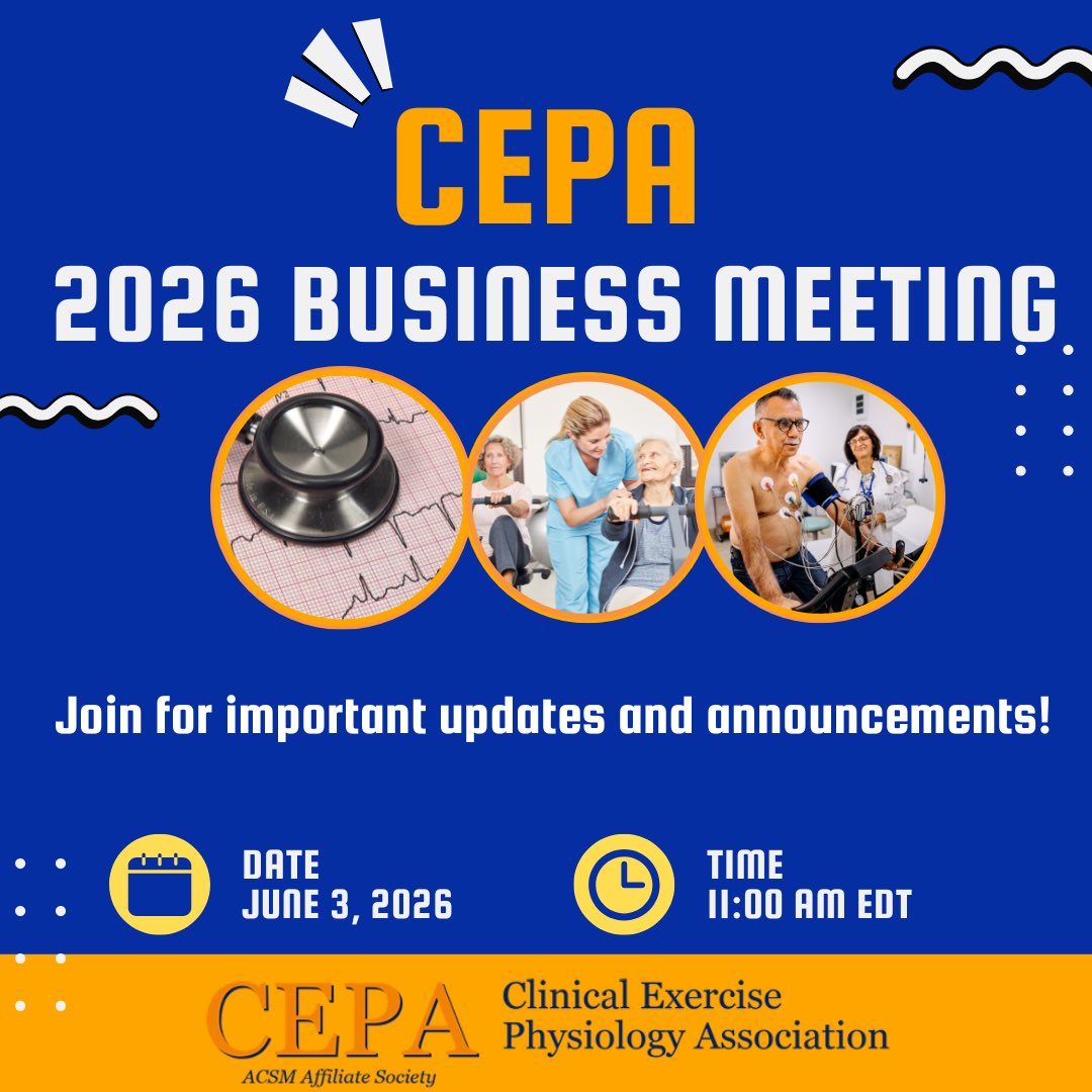 CEPAupdates's tweet photo. Join us for CEPA’s Annual Business Meeting on Wednesday, June 3rd at 11:00am EDT. Open to all individuals, regardless of membership status. Register at the link below:

https://t.co/u3SlfI2UFh

#CEPA #ACSMCEPA #BusinessMeeting https://t.co/8OnhEVVGLo