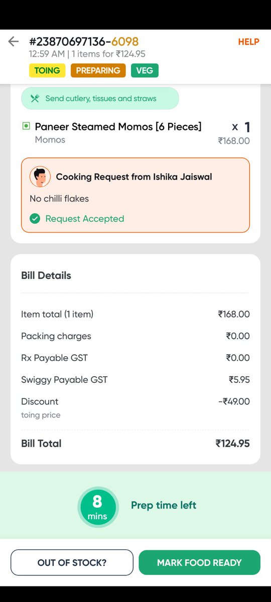 CreatorIqbal's tweet photo. Kyun Rs50 ka discount @Toing_Cares and mere pass ke bachega fir? @SwiggyCares https://t.co/YX4IAKigAg