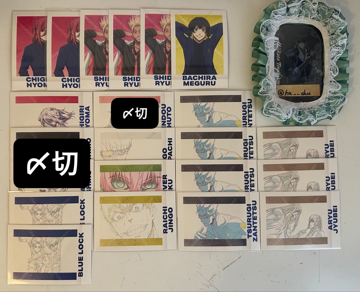 ka__chu's tweet photo. 《ブルーロック エゴ展 ぱしゃこれ PREMIUM 交換》

譲┊〇士道(縦3) 千切(縦2横1) 〇愛空(横1) 蜂楽(縦1) 糸師兄弟(2) 〇絵心(1) 〇蟻生(3) 〇雷市(1) 〇斬鉄(3) 

求┊烏 

※郵送のみ

※〇を含むお取引優先

※2点〜 https://t.co/fXKD1PkYEx