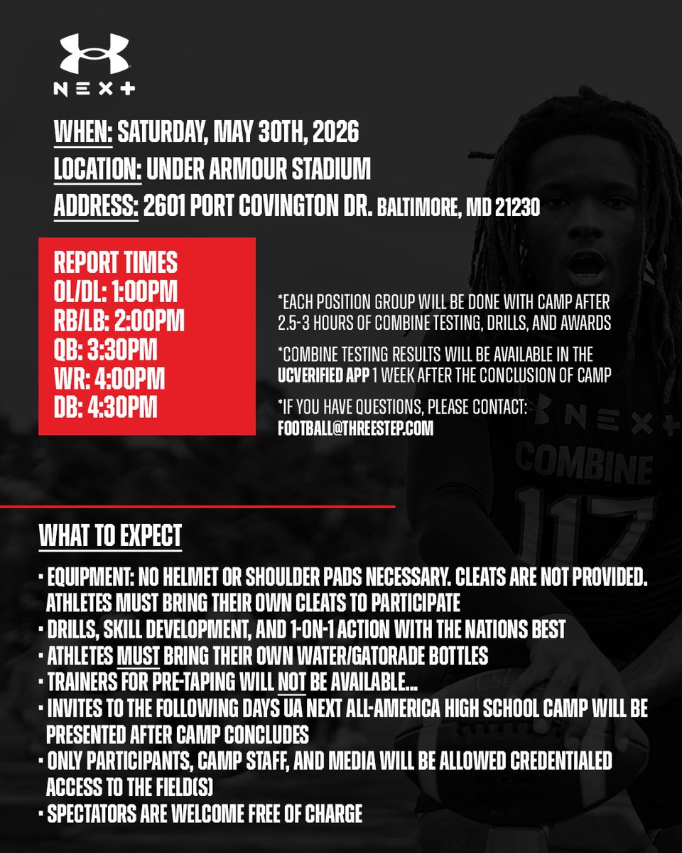 keyfrmda9's tweet photo. Will be competing in the UA Combine this weekend and try to earn an invite to the next day🙏🏾 https://t.co/DaFIycXCkd