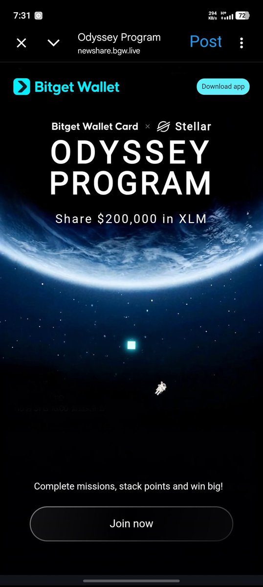SinghPranto's tweet photo. @BitgetWallet @StellarOrg Jump in it its live now 😁 💪 💪 
#StellarPayFiOdyssey
@BitgetWallet  @StellarOrg
https://t.co/L8Ld9eD6Or https://t.co/8KCe8XoWOG