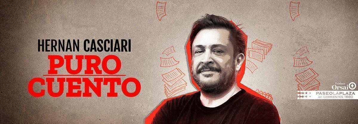 ComediaComAr's tweet photo. Hernán Casciari @casciari a Sala Orsai, en Paseo La Plaza.
🗓️ Jueves 30 de abril, 21hs.
Puro Cuento: reír, escuchar y quedarse pensando.
🎟️ https://t.co/QRWa8viSCF

Produce @ComunidadOrsai https://t.co/fRIrPKI2K7