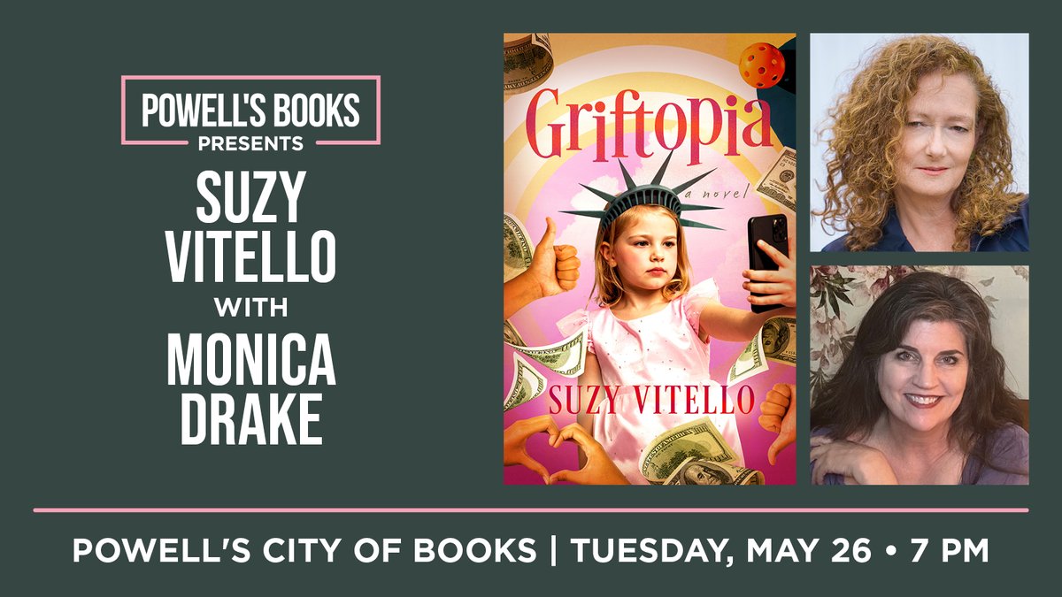 Powells's tweet photo. Event tonight! Suzy Vitello in Conversation With Monica Drake at Powell's Burnside at 7pm. More info: https://t.co/x0ELngnVds

#portlandevents #authorevent #powellsevents #powellsbooks https://t.co/hZsji5kxDi