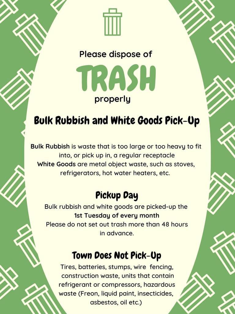 AlertAbingdon's tweet photo. We hope everyone had a great Memorial Day weekend! Now that the cookouts are over and summer is kicking off, it’s time for Bulk Trash Pickup Day! Bulk Trash Day is Tuesday, June 2, 2026. https://t.co/eFCdaguqGb