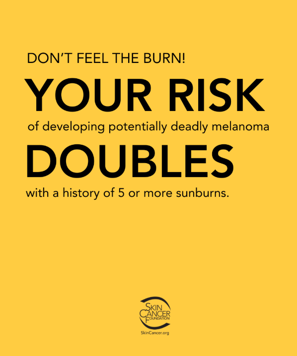 Healthy_MoCo's tweet photo. May is Melanoma and Skin Cancer Awareness month. Did you know? Having more than 5 sunburns in your life doubles your risk of developing melanoma. Follow these prevention tips: https://t.co/8QXsc7T6SF 
#ExposetheTruth #SharetheFacts
@SkinCancerOrg https://t.co/w078uBRpfe