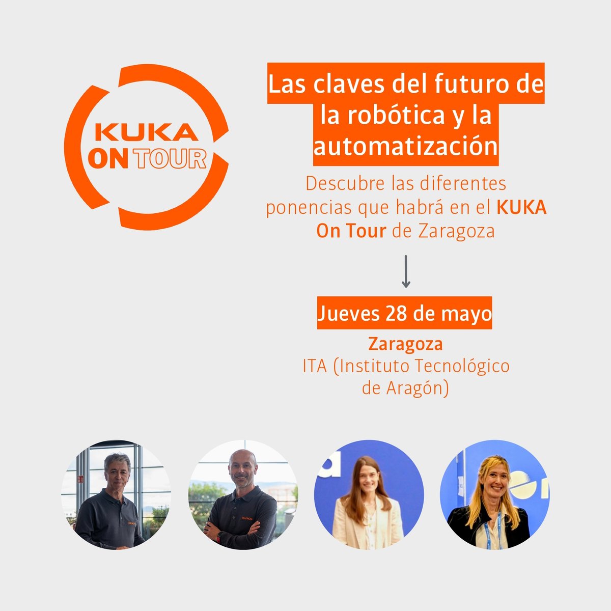 ITA_tecnologia's tweet photo. #KUKA organiza en nuestra sede una jornada para dar a conocer las tendencias de la #robótica y la #automatización. #KukaOnTour2026 #Zaragoza #tecnología 

Desde @ITA_tecnologia presentaremos #AIMatters con #RosaCastillón y #CristinadelaHera

🔗
https://t.co/DON3Q6Y7eV https://t.co/SsTq92xqVH
