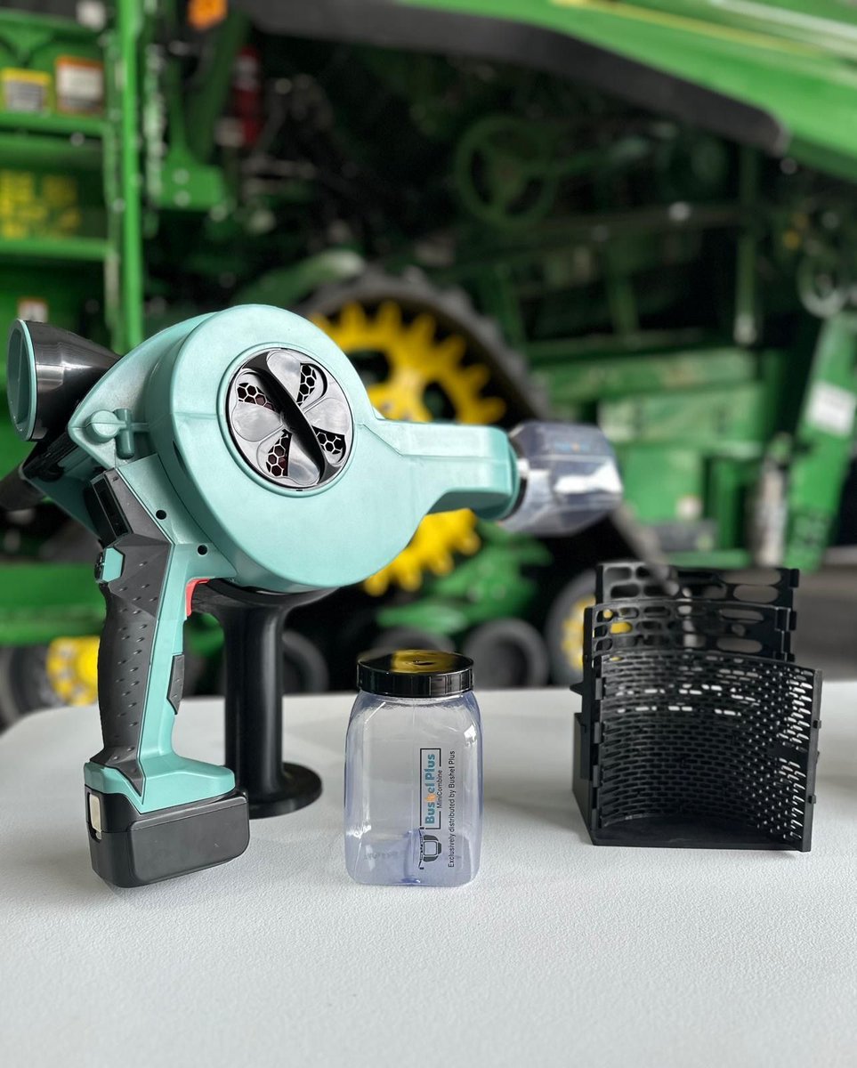 BushelPlus's tweet photo. Small combine... big savings!

Why fire up the combine for a moisture test? Let our MiniCombine do the work and save your machine until it's time to go. 

https://t.co/rXzHCGljvA https://t.co/l0mShHBu7i