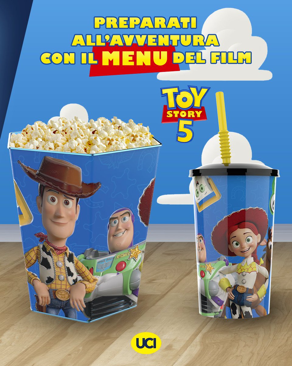 UCI_Cinemas's tweet photo. Le prevendite di Toy Story 5 sono qui!
Acquista online dal 18 al 21/06 e ricevi una bustina di carte Lorcana 🎁
E nel tuo UCI potrai trovare menu a tema Toy Story, disponibili fino a esaurimento scorte
Per Cinema in Festa, il 18 potrai vederlo a 3,50€!
https://t.co/TbP20zYj7o https://t.co/fqqIkIc1uS