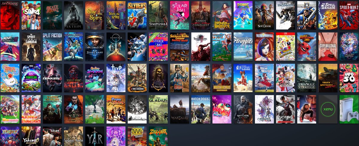 KYLEN_OUT's tweet photo. Is my steam library overkill? https://t.co/9cJ7xKejCj