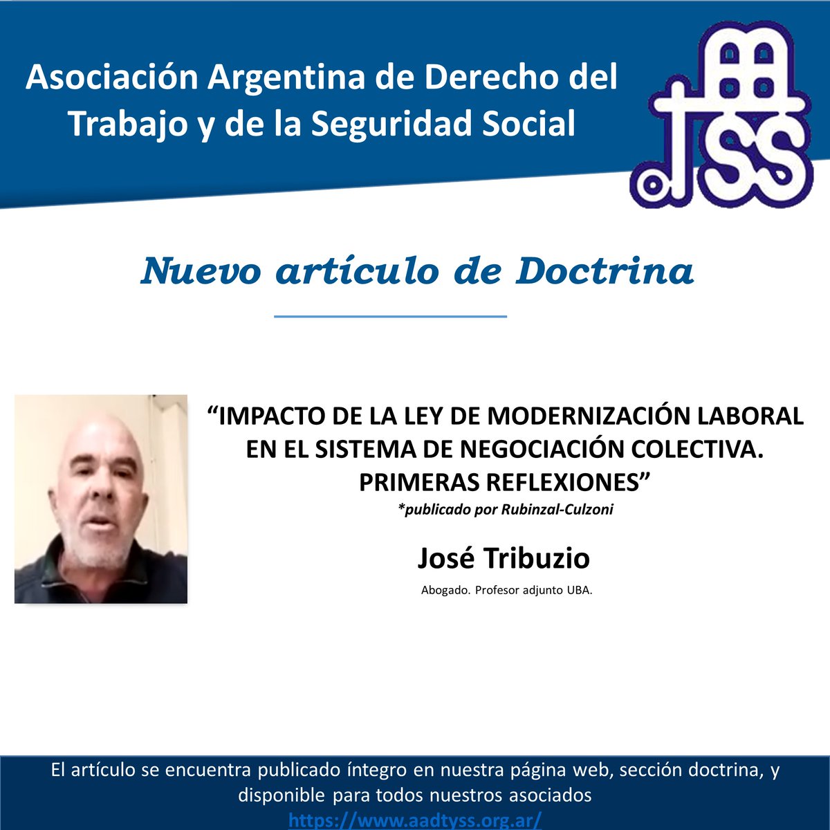 aadtyss's tweet photo. Nuevo artículo de Doctrina 2026 https://t.co/Z2B5wIHsN9