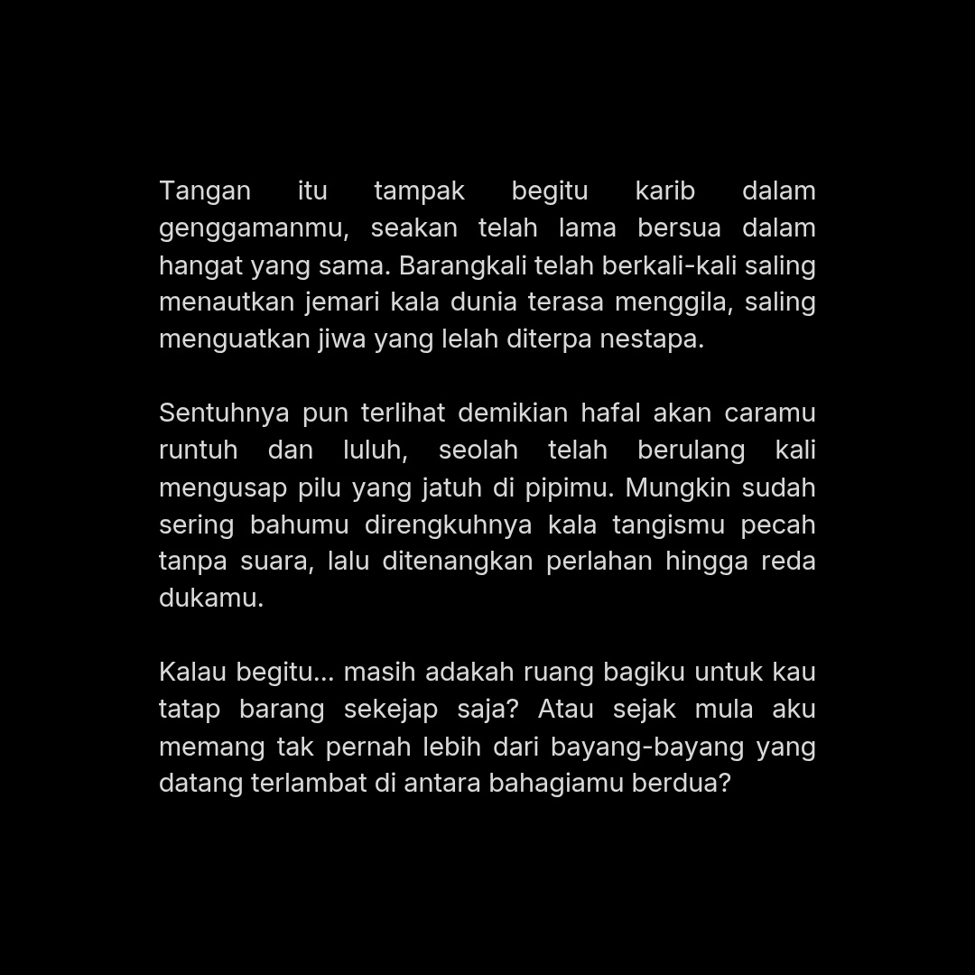 cravuty's tweet photo. Babak II dalam rangkaian: 'Mungkin Pecundang yang Lancang itu adalah Aku' https://t.co/oaa7cGU9hs