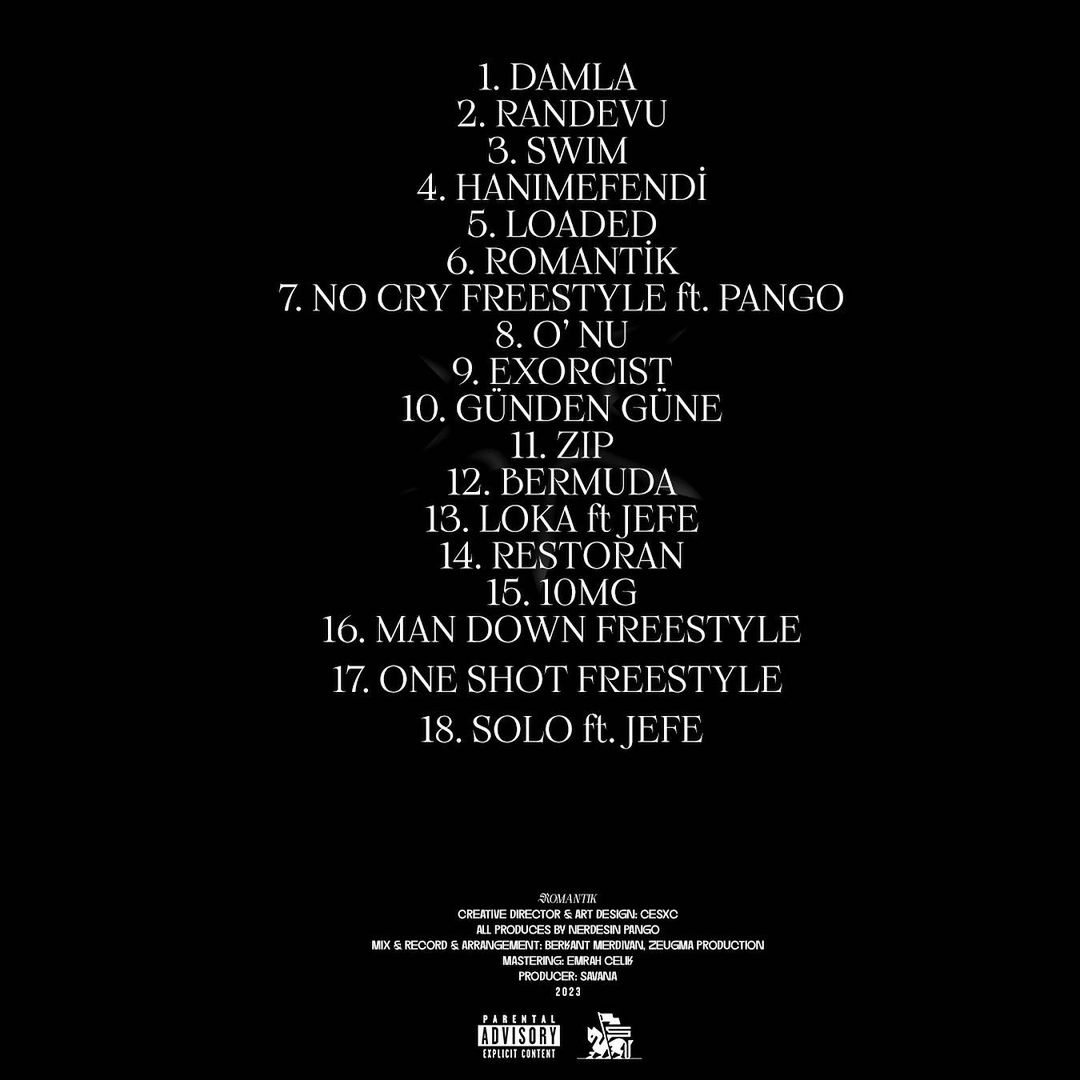 motivearsiv's tweet photo. Romantik albümü tracklist ve kapak albümün çıkışından bu yana 1075 gün geçmiş nerdeyse 3 yıl sizin favori şarkınız ne https://t.co/uICZeoZ8fq