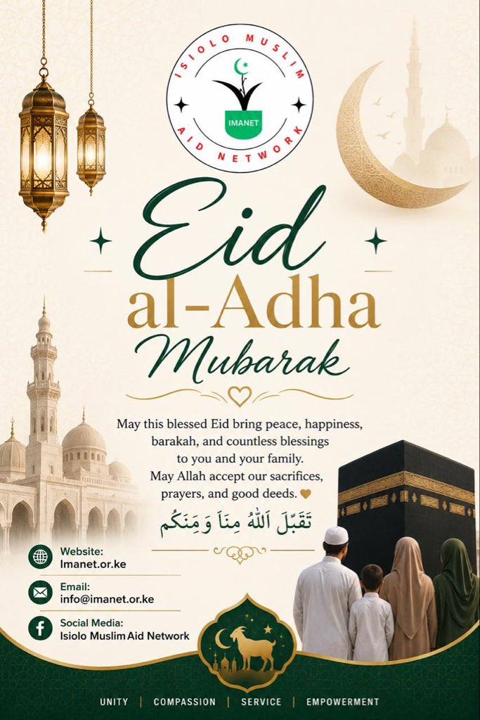isioloMuslimAid's tweet photo. Eid Mubarak to you too! 🌙✨ May this blessed occasion bring you peace, good health, happiness, and baraka for you and your loved ones. https://t.co/vH8FTgkknR