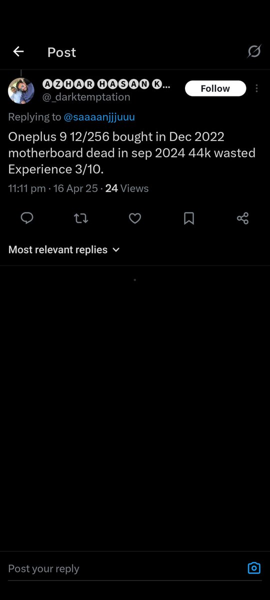 vick11neymar's tweet photo. @TamilTechOffici @oneplus @OnePlus_IN @Siva_Bharani @trakinenglish @TechBossIndia @Mrwhosetheboss @A2D_Army 
@C4ETechTamil

My oneplus 12 motherboard is dead without any damage from my side confirm by chennai OESC

Please take about this issue to make oneplus address this issue https://t.co/NBGWR0BAQO