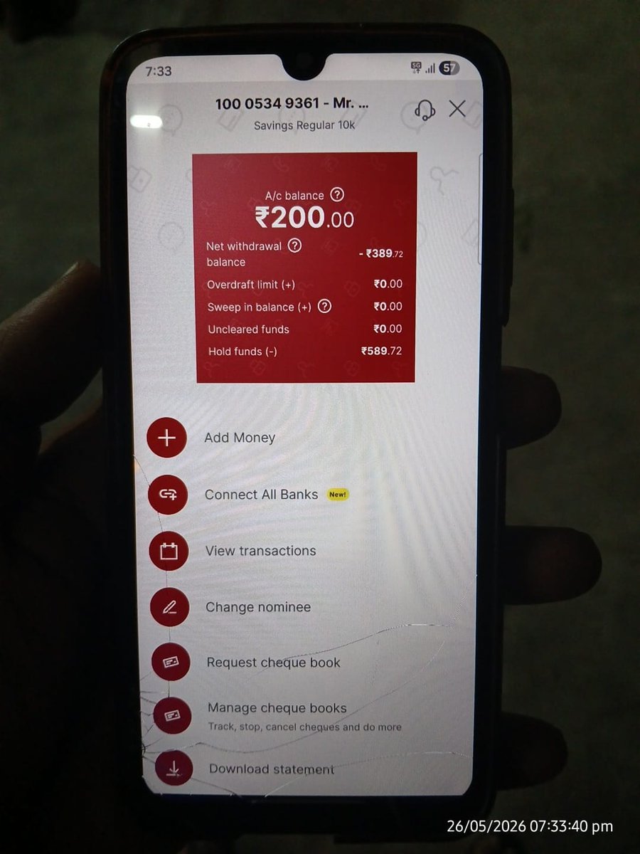 kausimi's tweet photo. @IDFCFIRSTBank @RBI is it legal to keep a customers account in minus and hold funds without authorisation?? @FinMinIndia https://t.co/nJUylIjsY1