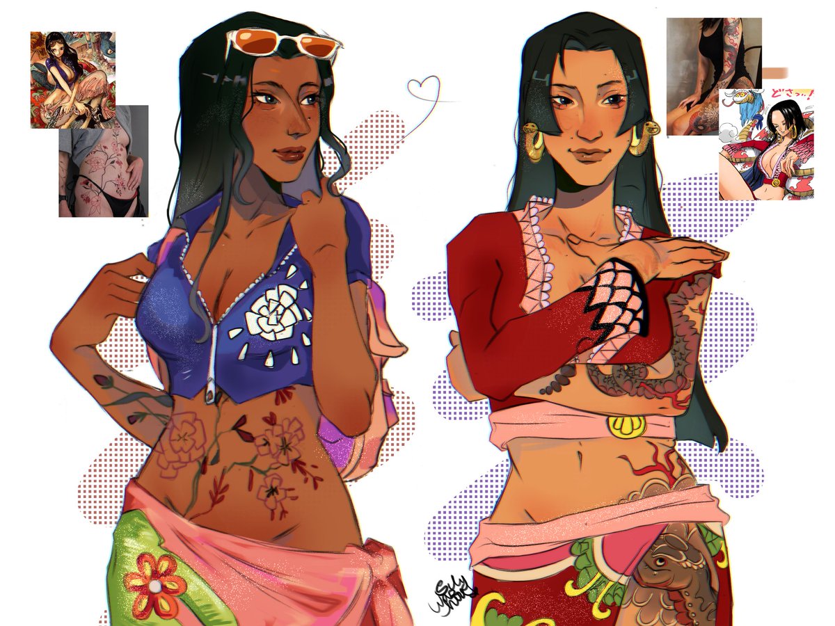 skhmlesart's tweet photo. robin and hancock with tattoos https://t.co/7bEF9FghTH