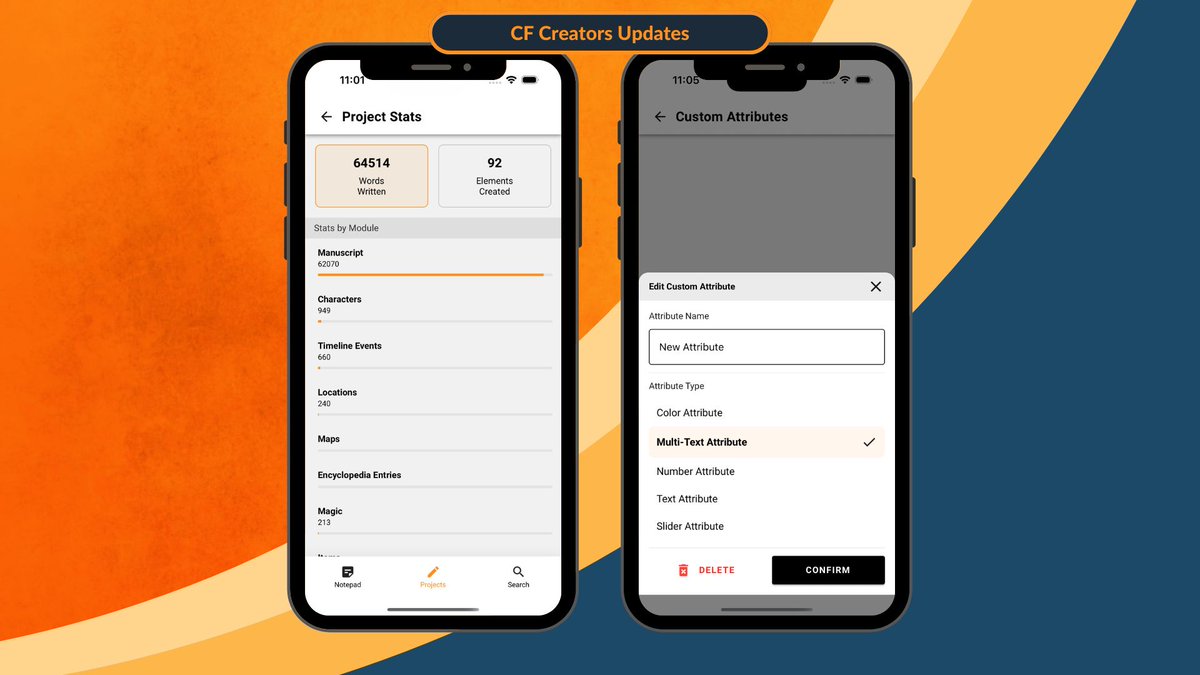 campfirewriting's tweet photo. Lastly, you'll notice a new heading font for Campfire's default branding and theme. And, of course, a long list of smaller quality-of-life improvements and bugfixes.

📱 Both mobile apps have been updated to support panel effects and custom attributes.

Happy writing to all! https://t.co/gtYz6sKs0C