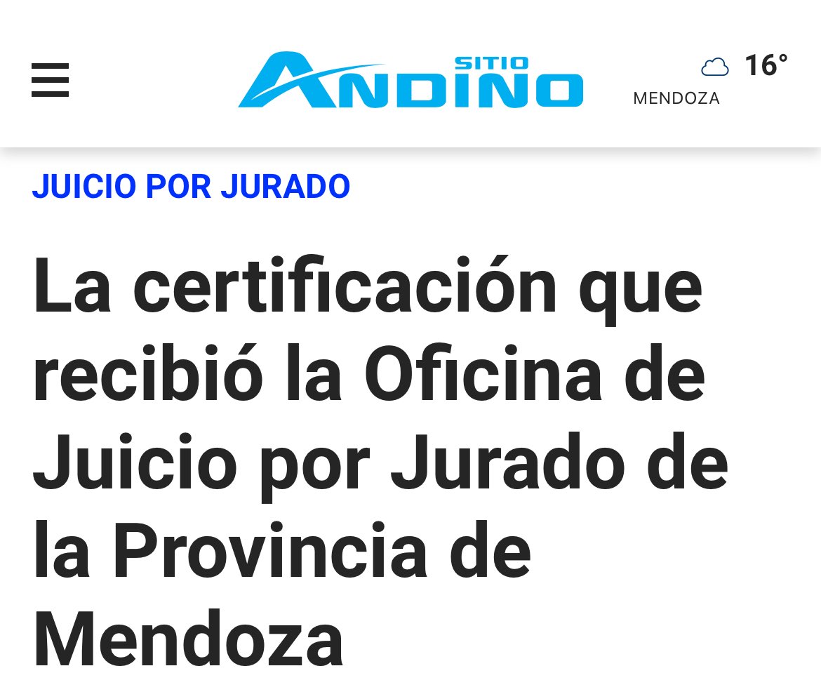 MercedesRus1's tweet photo. Mendoza volvió a marcar un estándar nacional en materia judicial.

La Oficina de Juicios por Jurados obtuvo una certificación internacional de calidad y se convirtió en la primera del país en validar sus procesos bajo normas ISO. https://t.co/saF9VYMa3F