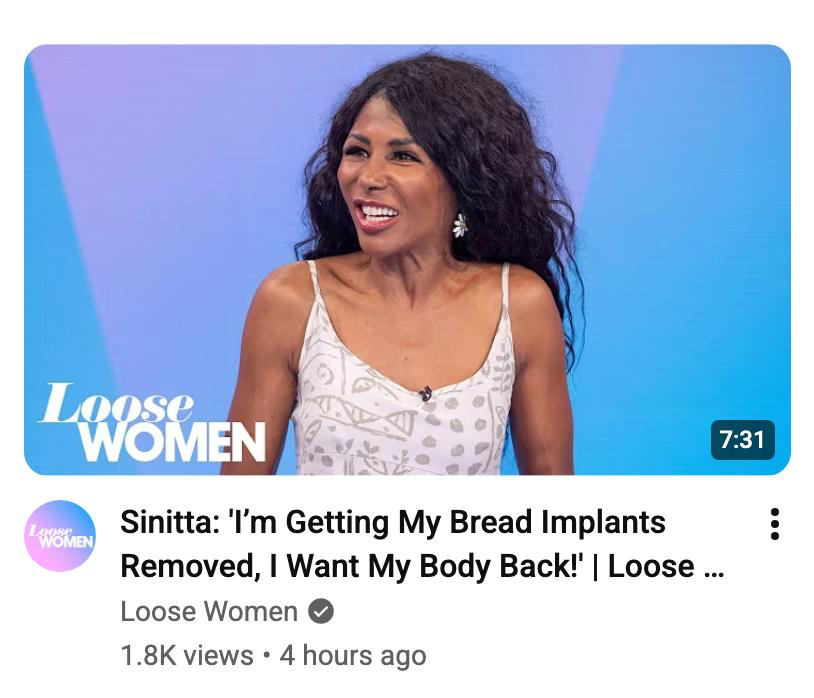 EmilyJBashforth's tweet photo. Absolute all-timer of a typo on the Loose Women YouTube channel.

AI will never take a proofreader's job. https://t.co/3w0kbdxaar