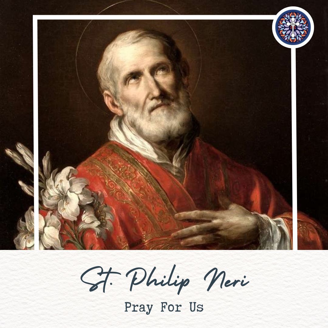 CMFCURO's tweet photo. Happy Feast Day of Saint Philip Neri ✨🙏
May we celebrate today with joy, kindness, and faith. https://t.co/zEbPjEdW6O