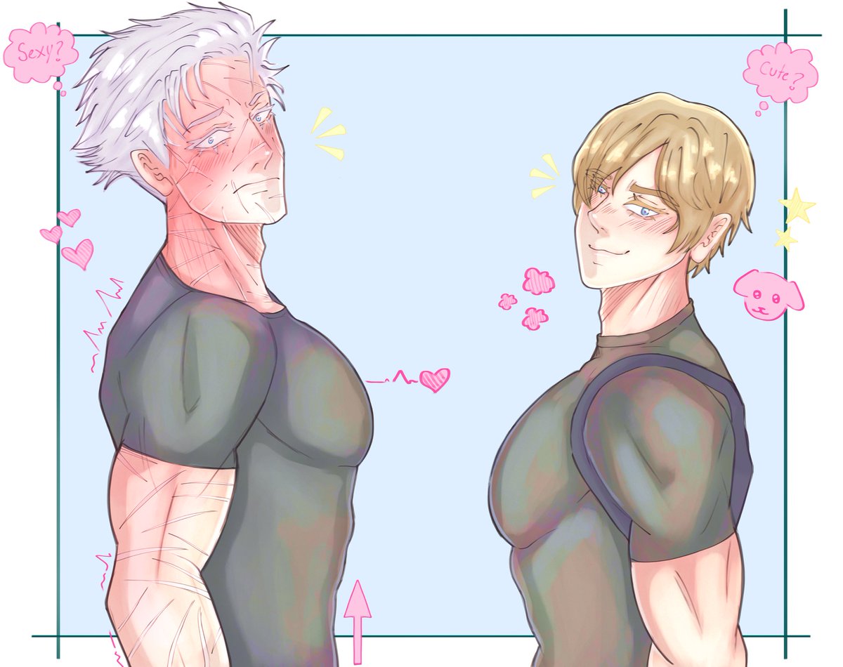 Sugubbles's tweet photo. Clothes swap between my two wives🌸✨ #Goge #Satorugojo #SuguruGeto #Satosugu #Aoen https://t.co/q4LowcKSDl