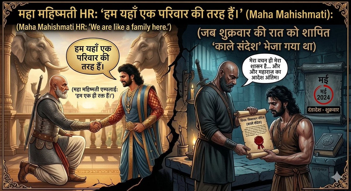 Dhirendra1811's tweet photo. 🚨🚨Corporate Slaves

"हफ्ते में दो दिन 'वर्क फ्रॉम होम' देकर कंपनी अहसान ऐसे जताती है, जैसे बचे हुए पांच दिन उन्होंने हमें गोद ले रखा हो।"

#TVKVijay‌Fails #Delhi #बेटियों_से_वंश 
#BTSonAMAs #WitnessUnderQuestion #श्रीराम https://t.co/HoHVO0r9Ri