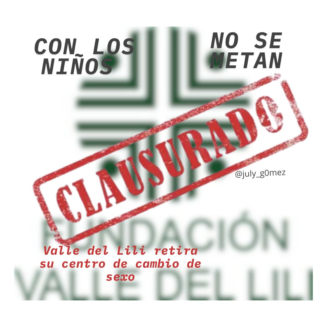 July_G0mez's tweet photo. El caso de Laura expuso el horror. Valle del Lili cierra su centro de ideología de género infantil y aparta al médico Mario Angulo.
Con los niños de Dios nadie se mete. ¡Alza tu voz! 🚫👶 #NiñosNoExperimentos https://t.co/CwsAjUdu8n