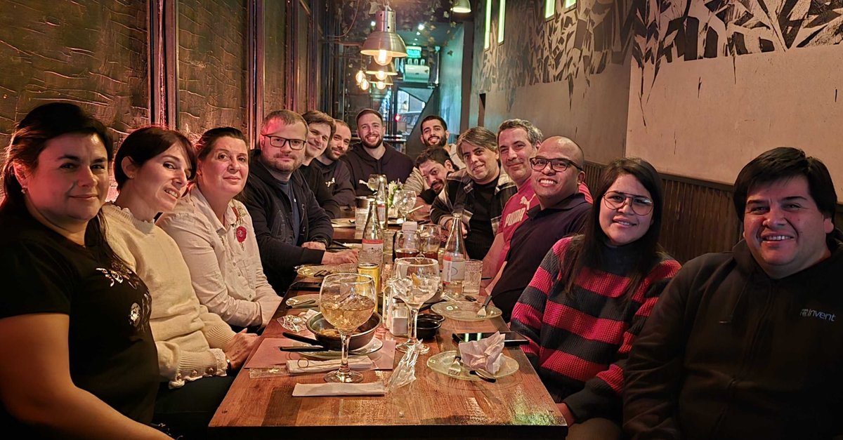binagora's tweet photo. Last week, our leadership team met in Buenos Aires 🇦🇷 for a 3-day offsite to define priorities and accelerate our vision for the second half of 2026.
Also we took the opportunity to enjoy a lovely after-office together 🐝
#Binagora #Teamwork #CompanyCulture https://t.co/LNhzDmW8Ow