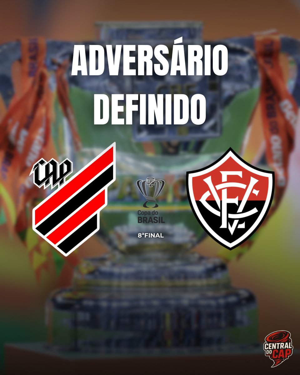 CentraldoCapz's tweet photo. Nosso adversário nas Oitavas de Finais da #CopadoBrasil será o Vitória!

Os mandos de campo será definido daqui a pouco.

#Athletico #Paranaense #Furacão https://t.co/gXBJ0AUIRV