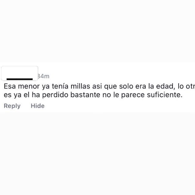 FelixPortes's tweet photo. Por eso estamos como estamos.

“Ya tenía millas” sobre una MENOR de edad es
EXACTAMENTE el pensamiento que protege abusadores y revictimiza a las víctimas. Una niña no tiene “millas”, tiene historia, y muchas veces esa historia es de abusos previos que personas como usted prefieren ignorar.

Abuso es abuso. Aunque la menor tenga experiencia previa. Aunque la mujer haya sido infiel. Aunque vista, hable o se comporte como sea. La conducta de la víctima JAMÁS justifica al abusador, violador o agresor.

¿Y que “ya ha perdido bastante”? Lo que perdió es consecuencia de lo que HIZO. No es castigo, es responsabilidad. La menor perdió su infancia. Él perdió contratos. No es comparable.

Mientras sigamos justificando abusos con la conducta de la víctima, no vamos a avanzar como sociedad.