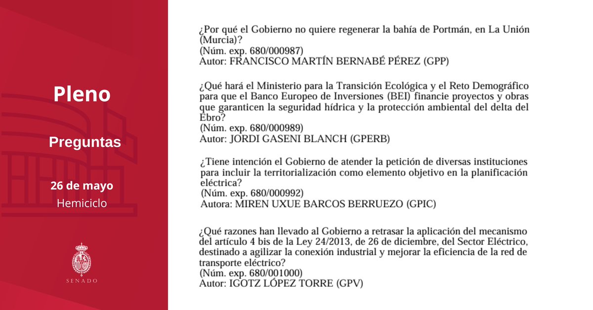 Senado de España tweet media