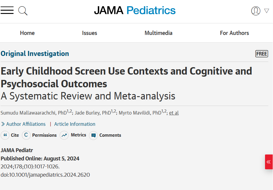 _atanas_'s tweet photo. @NTFabiano Background TV was linked to poorer cognitive outcomes in young children. https://t.co/9PEiiPDLin