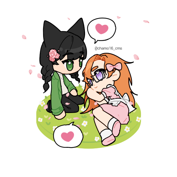 PCheechy's tweet photo. Made these on Picrew of me and @OG_MapleSugar  ♥ https://t.co/n5EWox2VXu