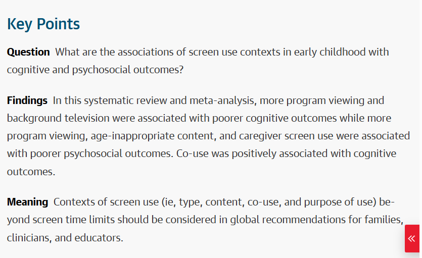 _atanas_'s tweet photo. @NTFabiano Background TV was linked to poorer cognitive outcomes in young children. https://t.co/9PEiiPDLin
