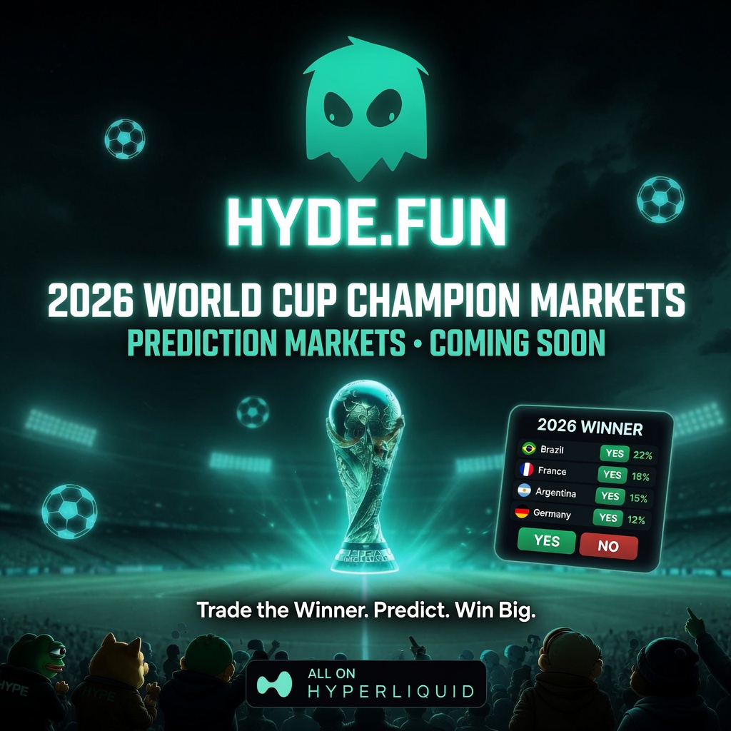 hydefunX's tweet photo. 2026 World Cup HIP-4 Markets Coming..... https://t.co/XT8IMleFb0