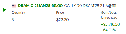 itsmichaelluu's tweet photo. $DRAM easy 1000%-2000% buy &amp; hold play. https://t.co/3n1YAxApGb
