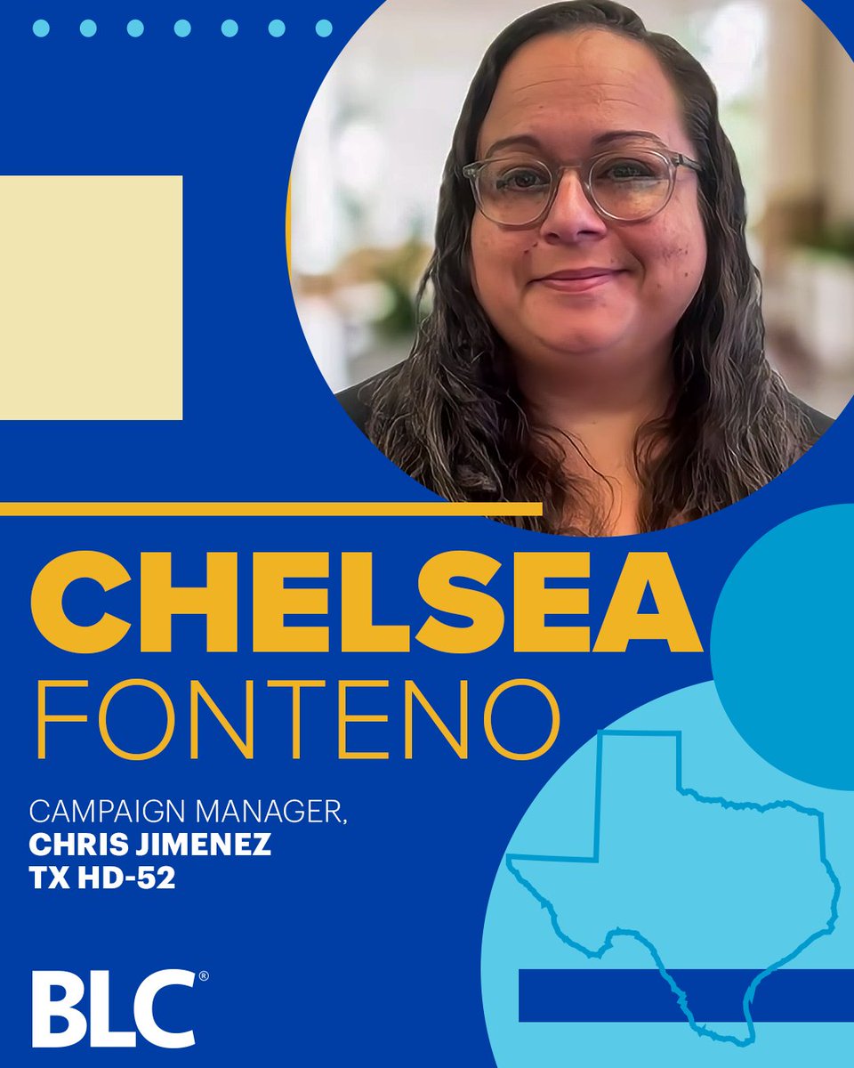 BLCleaders's tweet photo. Meet BLC manager Chelsea Fonteno! Chelsea is an experienced campaign leader with a strong background in organizing and operations. This year, she’s the campaign manager for Chris Jimenez’ campaign for the Texas House of Representatives! https://t.co/s58IDBWt7A