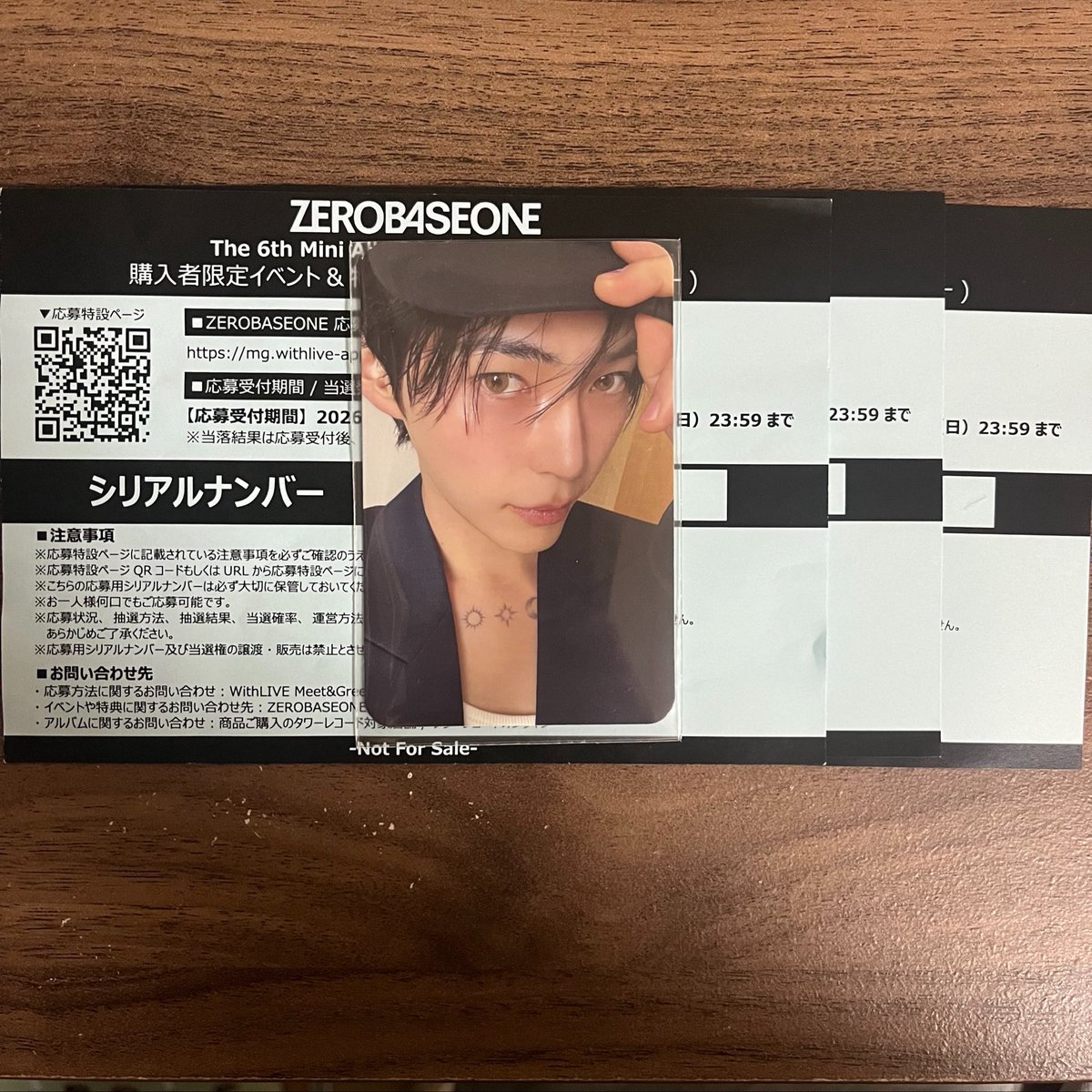 mg___1030's tweet photo. ZB1 ZEROBASEONE ゼベワン シリアル 買取

都合が合わないためお譲りいたします

【譲】未使用シリアル 3枚
【求】2200/枚(PayPayのみ🙏🏻)

送金を確認後、DMにてシリアルナンバーのお写真お送りいたします。

リプ、dmにてお気軽にお声がけください🙇🏻‍♂️ https://t.co/Akq3gNTh26