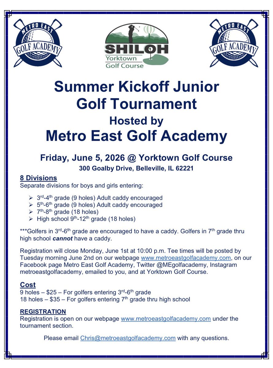 MEgolfacademy's tweet photo. Great junior tourney for golfers of all skill levels https://t.co/jeUvoOCJgF