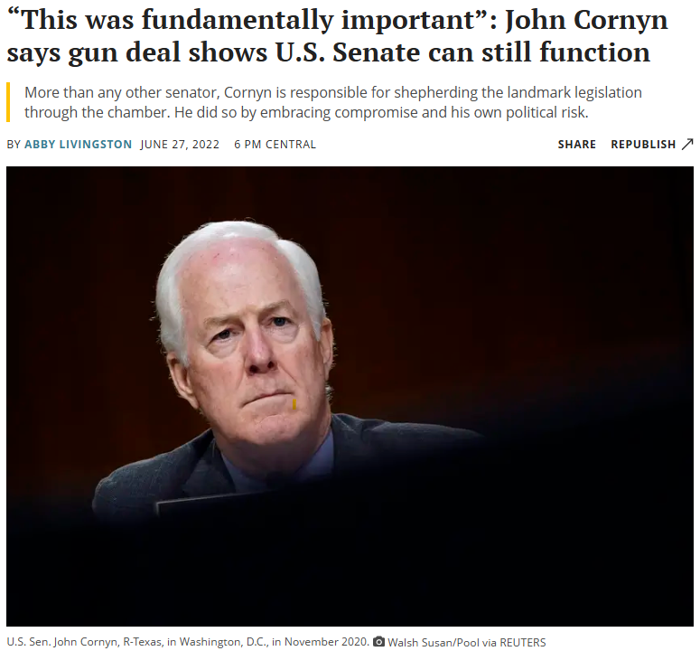 gunrights's tweet photo. Gun owners have not forgotten, nor have they forgiven, Cornyn for the largest betrayal of gun owners this century. https://t.co/JIGbSoH0jc