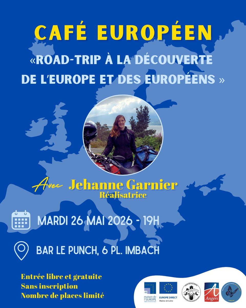 MDE49's tweet photo. 📣Notre Café européen en mode ciné-débat c'est ce soir !🤩🇪🇺
👉Rendez-vous à 19h au bar Le Punch à Angers (6 place Imbach)
✅Sans inscription
✅Nombre de places limité https://t.co/6VauRorAM3