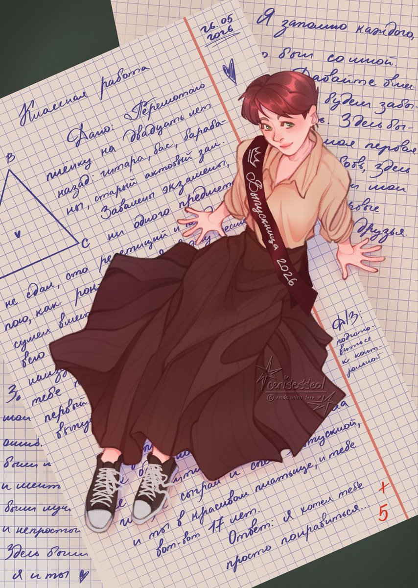 cerisesseol's tweet photo. Я закончила школу!! ㅠㅠ

#art #artwork #oc https://t.co/ESwSqjjzsp