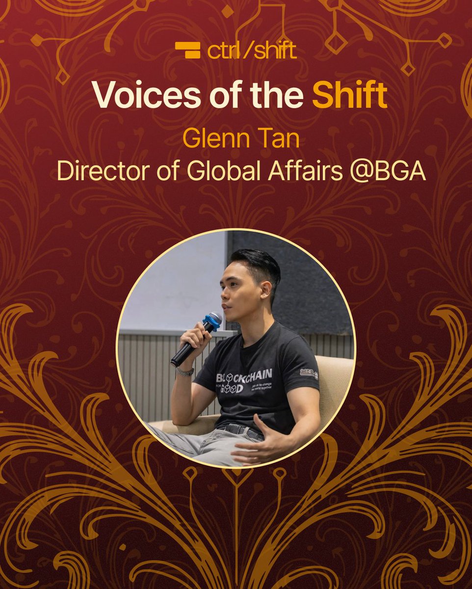 ctrlshift_xyz's tweet photo. We’re very proud to welcome J. Glenn Tan, @jg13nn  Director of Global Affairs at the Blockchain for Good Alliance @ChainforGood back for his third year supporting our mission. His continued presence means a lot to us, and we’re grateful for the strong relationship we’ve built. https://t.co/3ZZrYdiaL7