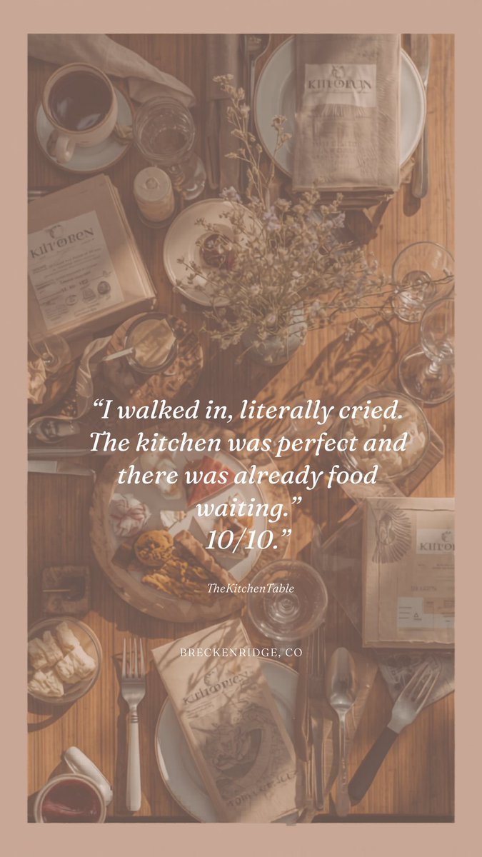 TKTeats's tweet photo. We partner with designers and hosts across Colorado to make the full arrival experience unforgettable. 🏔️🍽️ Link in bio.
#InteriorDesign #AirbnbDesign #STRTips #VacationRentalDesign #ColoradoInteriorDesign #TheKitchenTable #AirbnbHost #KitchenDesign #GuestExperience https://t.co/MnIn3S0ojH