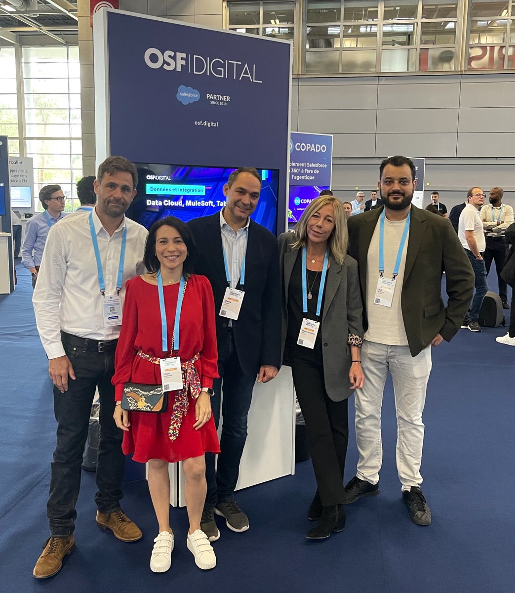 osfdigital's tweet photo. ✨ A Look Back at the #AgentforceWorldTourParis ✨

Last week we gathered clients for dinner, we attended the Agentforce World Tour Paris, and we hosted an exclusive lunch with MANE, who shared how they harmonized their sales processes. 🚀

Thank you to everyone we met 🤝 https://t.co/tLdk72zCgg
