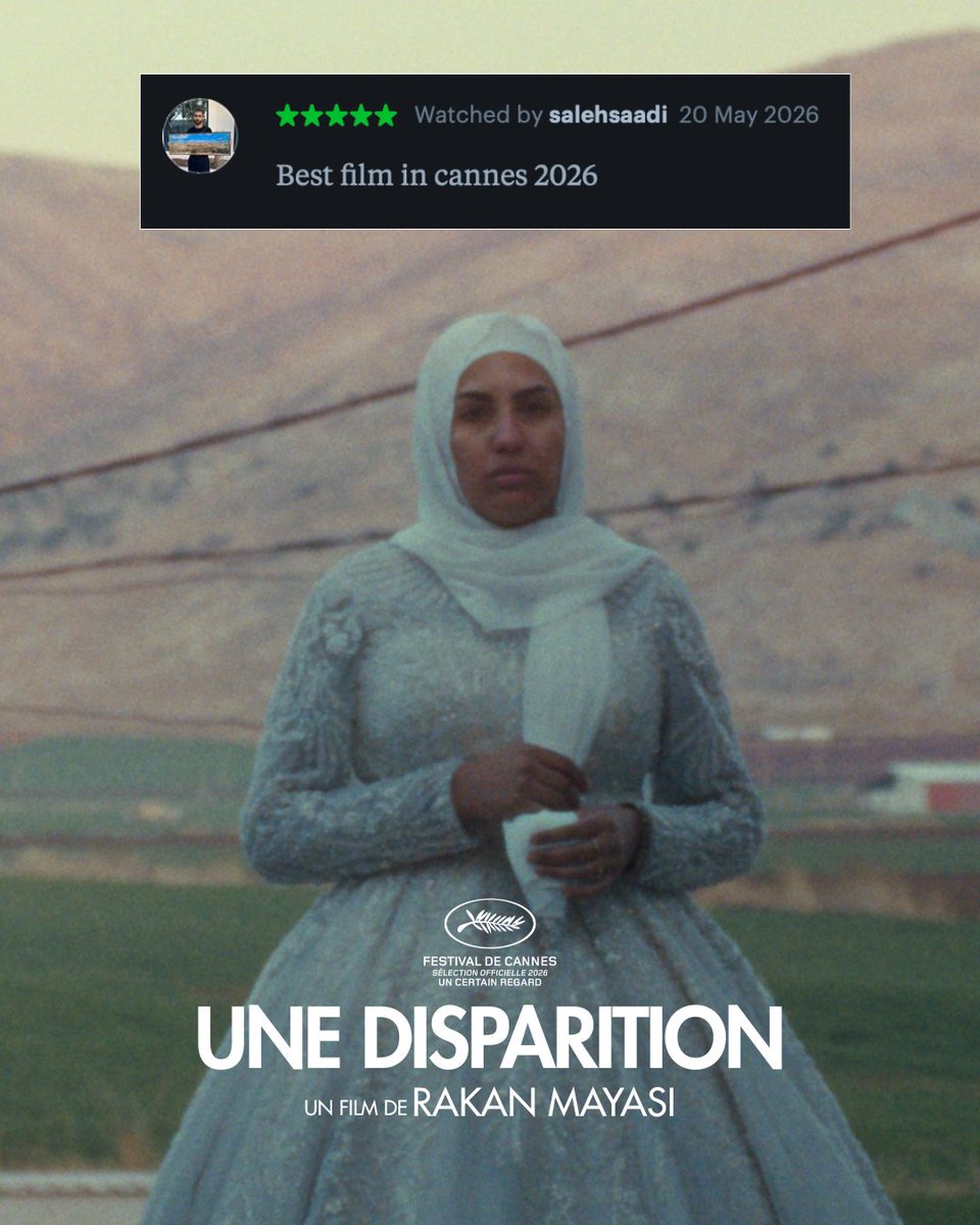 LAtelierDistrib's tweet photo. Les premières reactions spectateurs sont là ! UNE DISPARITION de Rakan Mayasi, était en Sélection Officielle à Un Certain Regard pour la 79ème édition du Festival.
@Festival_Cannes 

📆Prochainement en salles. https://t.co/NWjBL9swOw